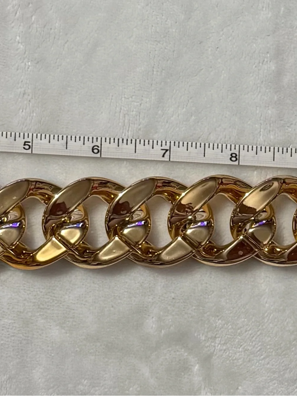 Gold-Tone Chunky Purse/ Bag Charm Chain -